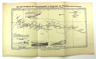 Item #map004 Die erste Ersteigung der Hochgebirgsgipfel im Hinterlande von Finschhafen...