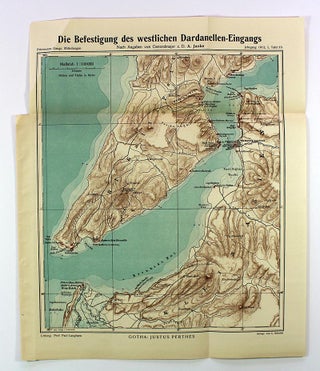 Item #map016 Die Befestigung der westlichen Dardanellen-Eingangs [map]. A. Jahnke